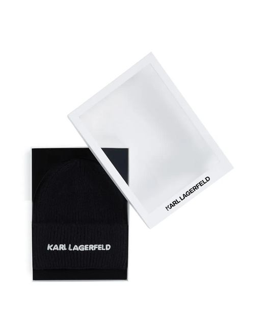 Karl Lagerfeld Black K/Essential Beanie