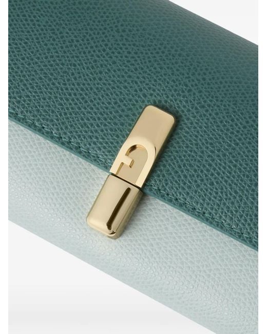 Furla Green Continental Leather Wallet