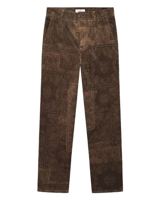 メンズ Les Deux Kody ペイズリーコーデュロイパンツ Brown