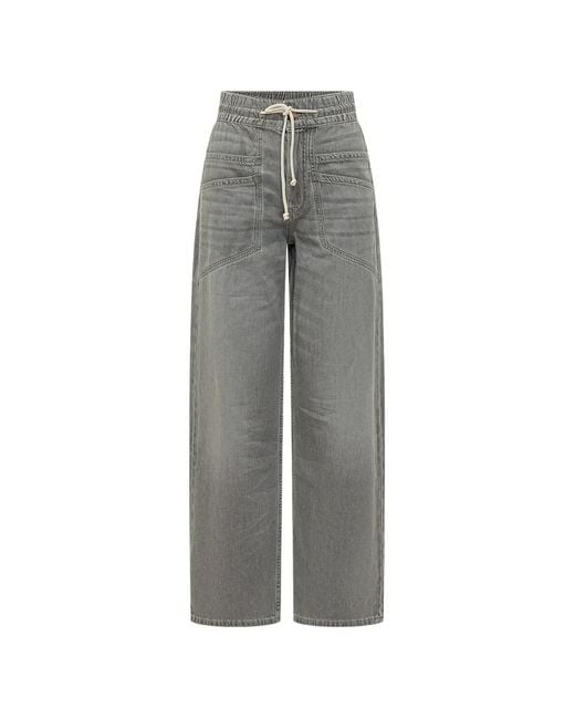 Ba&sh Gray Drawstring Trousers