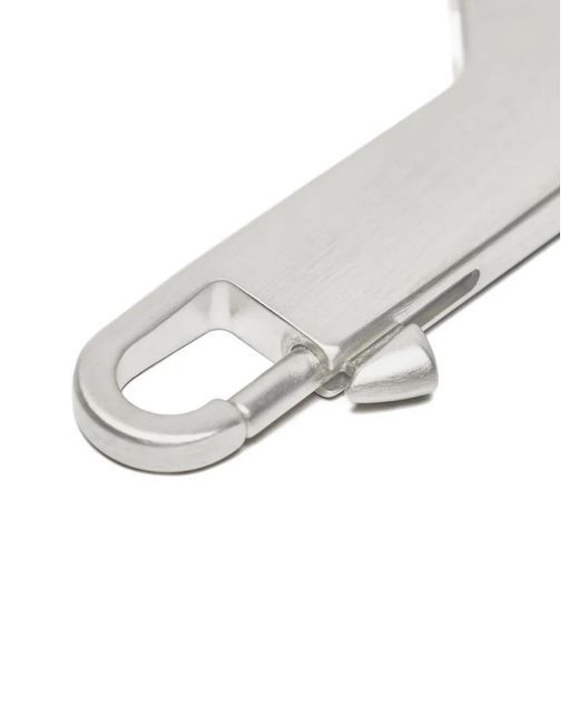 Rick Owens White Porte-Clés Cerberus for men