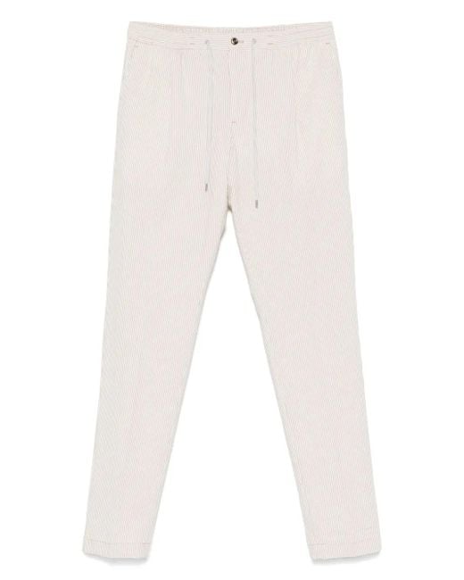 Pantalon À Rayures PT Torino pour homme en coloris White