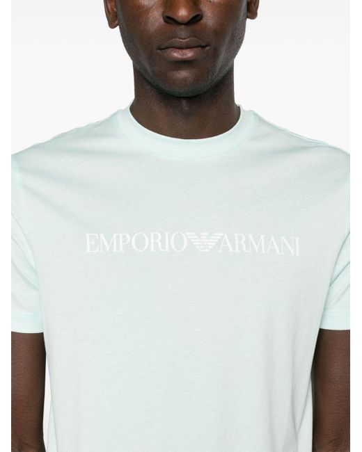 Emporio Armani T-shirt Met Logoprint in het White voor heren