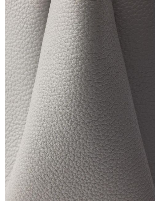 Prada Gray Small Leather Tote Bag