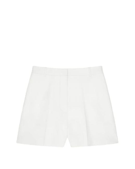 Givenchy White Pleated Back Shorts