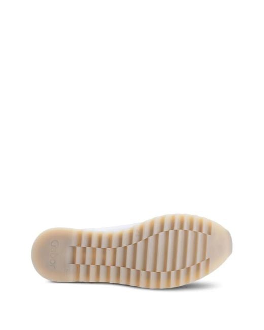 Gabor Natural Chain-Link Leather Loafers