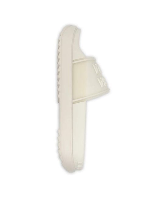 Bimba Y Lola White Platform Flip-Flop Slides