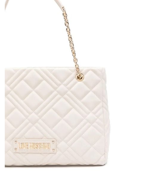 Love Moschino Natural Bags.. Ivory