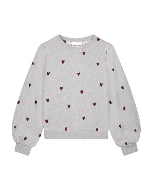 FABIENNE CHAPOT Dina Sweater Met Pofmouwen in het Gray