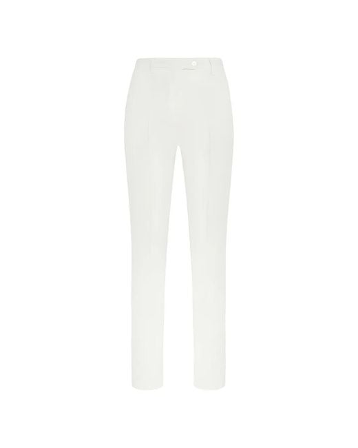 Kiton White Tapered Trousers
