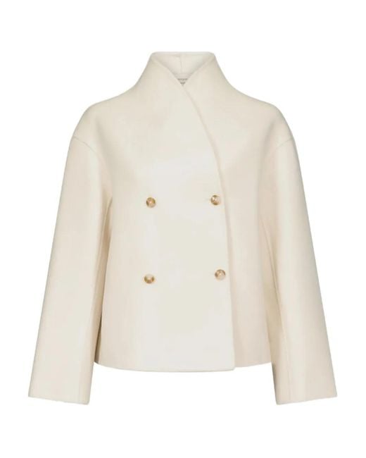 Loulou de Saison White Meyer Double-Breasted Jacket