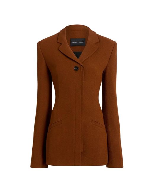 Proenza Schouler Brown Vioni Jacket