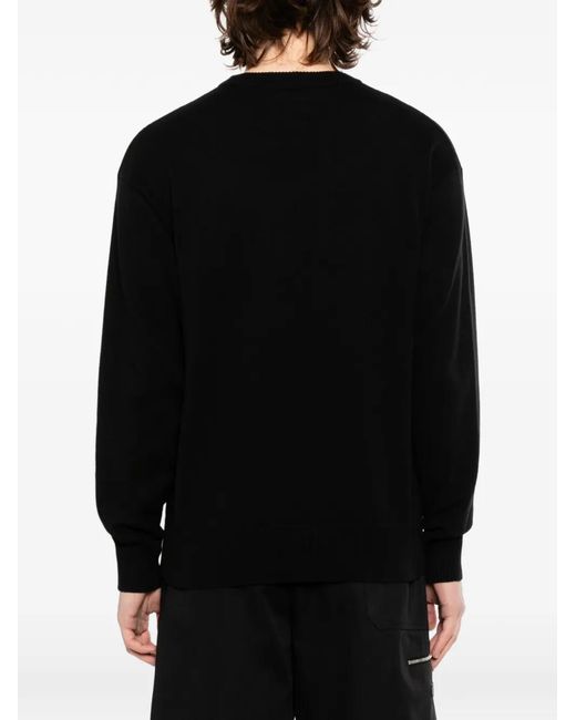 SPORT b. by agnès b. Black Ski Dino Christmas Sweater for men