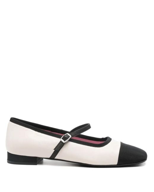 CAREL PARIS White Giselle Ballet Flats