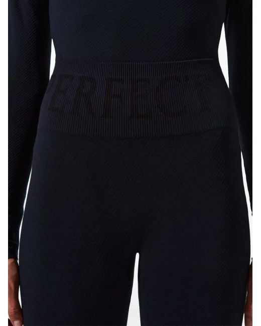 Perfect Moment Blue Seamless Thermal Leggings