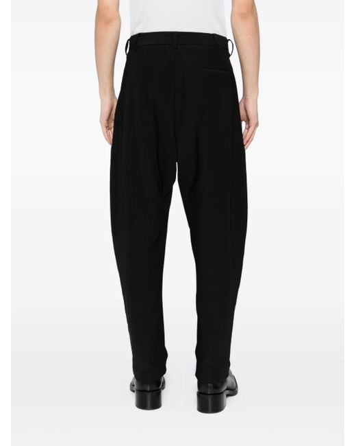 CROQUIS Black Tapered Trousers for men