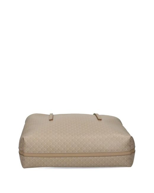 Calvin Klein Natural Gemusterter Shopper