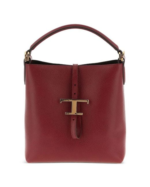 Tod's Red Kleine Beuteltasche mit Schnalle