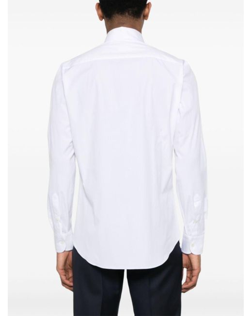 Brioni Hemd aus Popeline in White für Herren