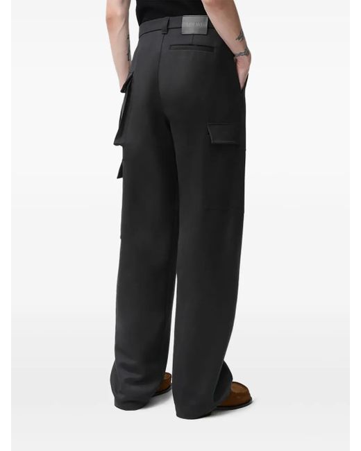 Loewe Gray Front-Pocket Wool Trousers for men