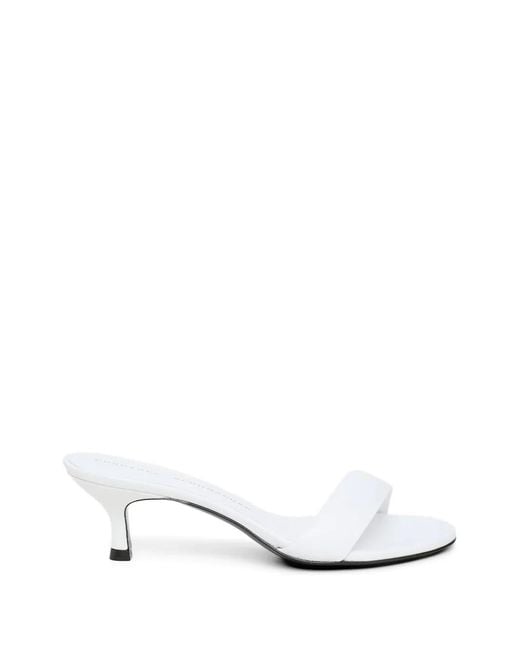 Dorothee Schumacher White Kitten Heel Sandals