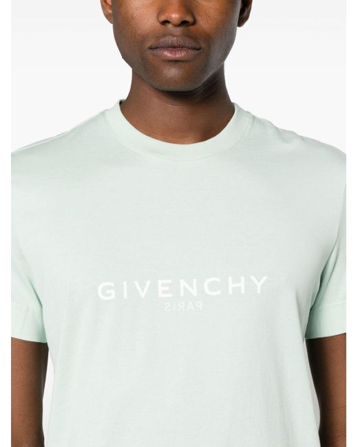 T-shirt en coton à logo imprimé Givenchy pour homme en coloris White