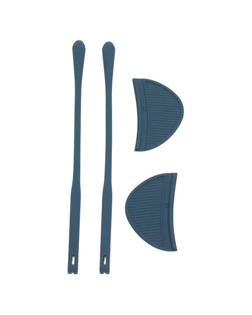 Linda Farrow Blue Ribbed Sunglasses