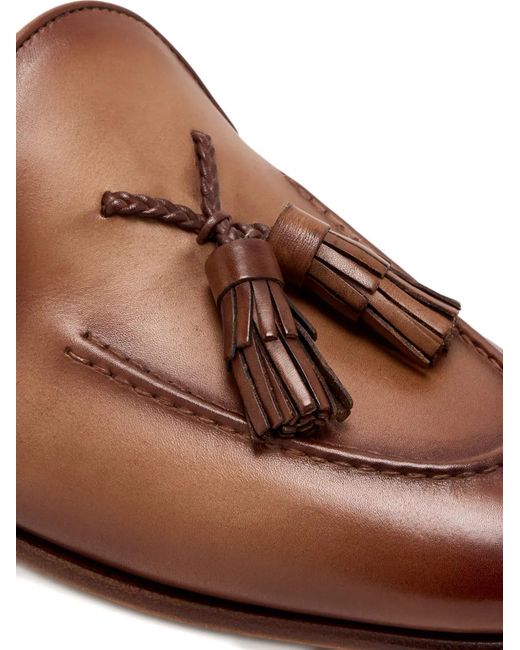 Magnanni Shoes Brown Tassel Loafers