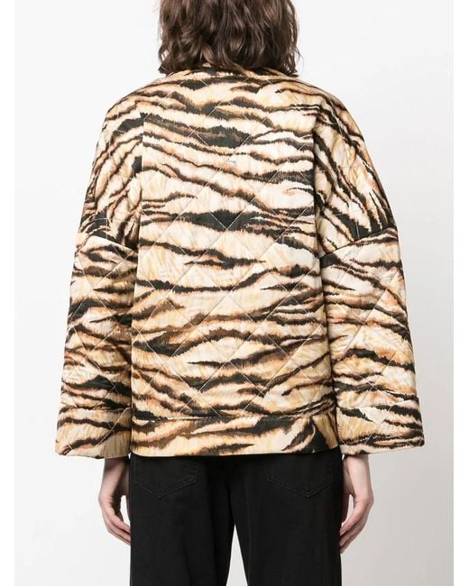 Roberto Cavalli Natural Animal-Print Jacket