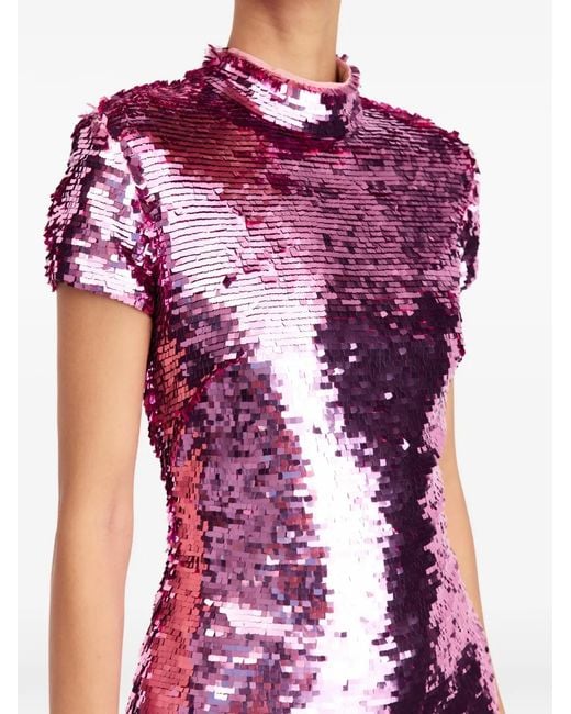 16Arlington Pink Iona Sequin Mini Dress