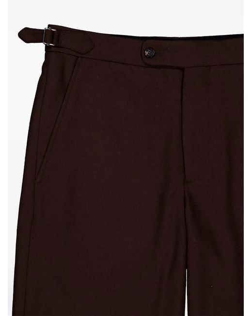 Bode Brown Side-Buckle Trousers for men