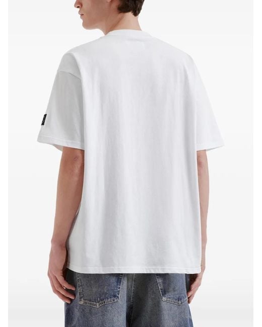 Izzue White T-Shirt À Imprimé Graphique for men