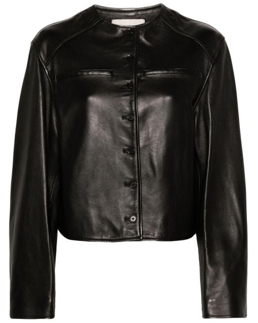 Loulou Studio Black Brize Leather Jacket