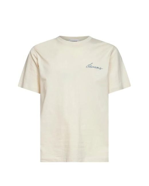 Laneus White Printed T-Shirt for men