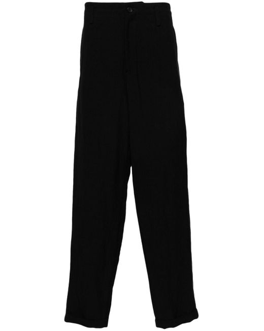 Pantalon à coupe fuselée Yohji Yamamoto pour homme en coloris Black
