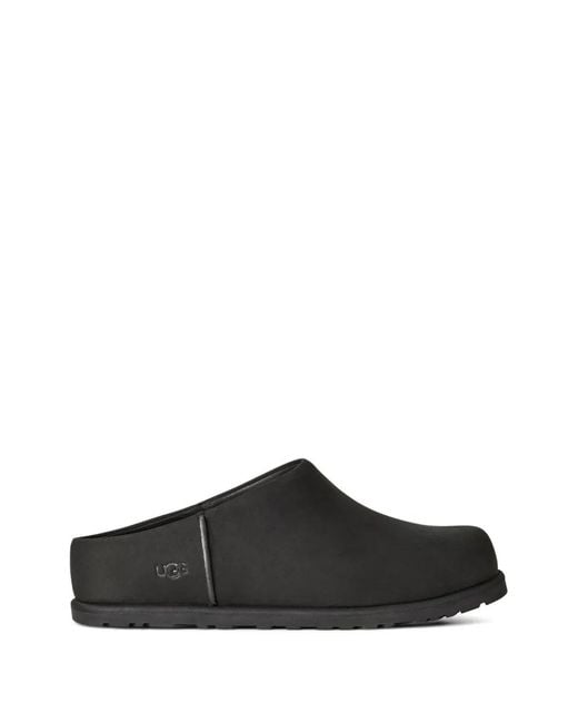 Ugg Black Otzo Leather Clogs