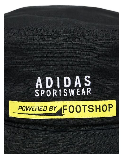 Adidas Black X Footshop X Sparta Logo-Patch Bucket Hat