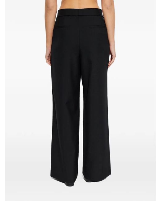 Officine Generale Black Azora Panelled Trousers