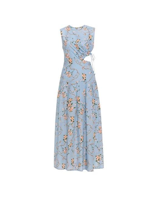 Agua Bendita Blue Otoño Navegante Midi Dress