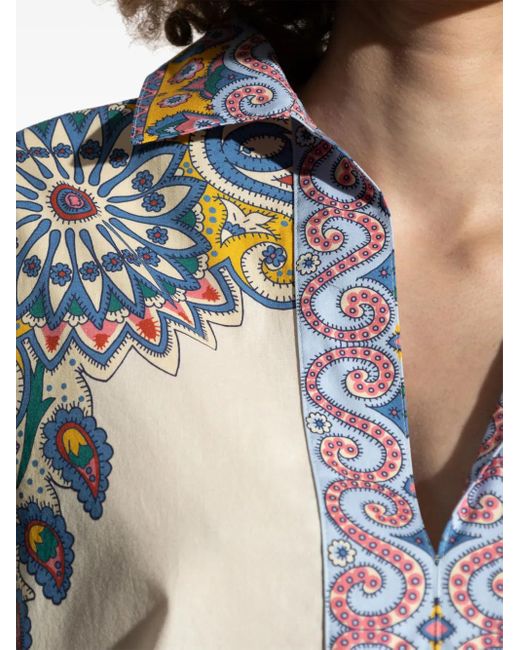 Túnica estampada Etro de color White