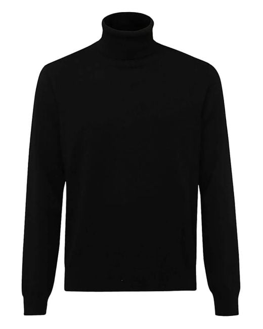 メンズ Malo タートルネック セーター Black