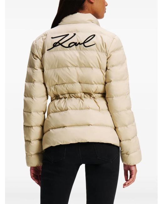 Karl Lagerfeld K/signature パデッドジャケット Natural