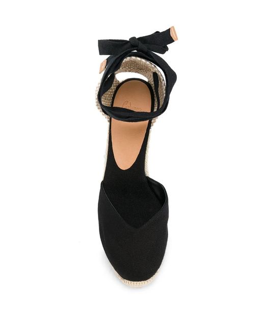 Castaner Black Chiara Wedge Espadrilles