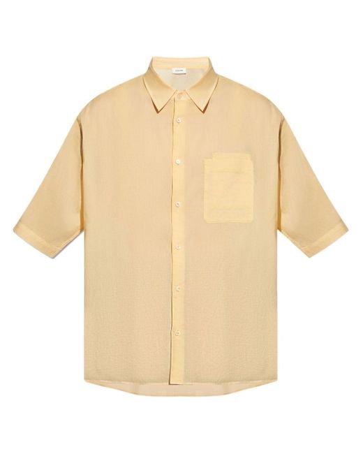 Lemaire Overhemd Met Dubbele Zak in het Natural voor heren