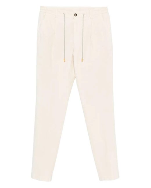 メンズ L.b.m. 1911 ドローストリング テーパードパンツ White