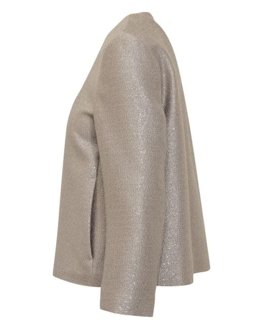Herno Brown Sequinned Jacket