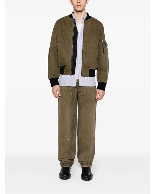 Givenchy Green Jean Carpenter À Coupe Ample for men