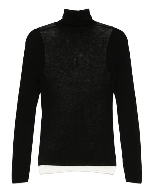 Sandro Black Klassischer Pullover