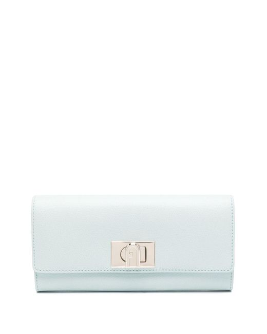 Furla White 1927 Continental Leather Wallet