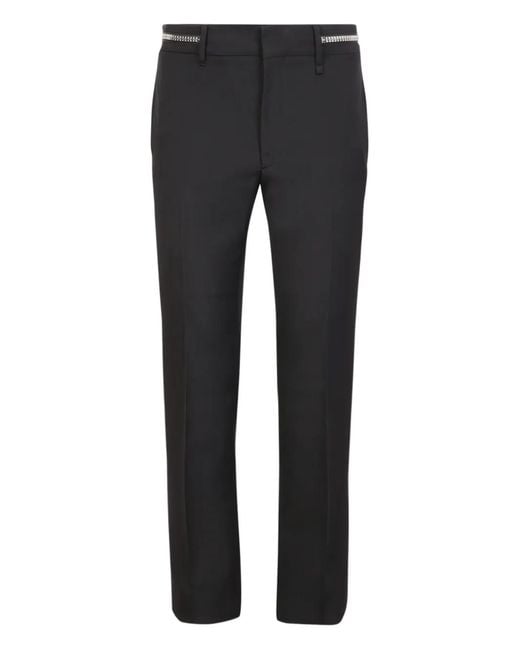 Givenchy Gray Logo-Embellishment Trousers for men